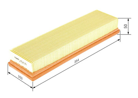 Bosch 1457433592 Air Filter - 1