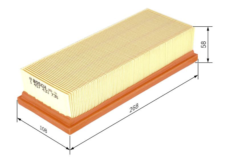 Bosch 1457433736 Air Filter - 1