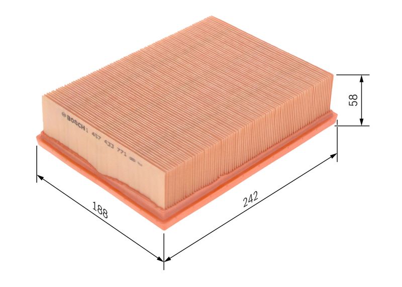 Bosch 1457433771 Air Filter - 1