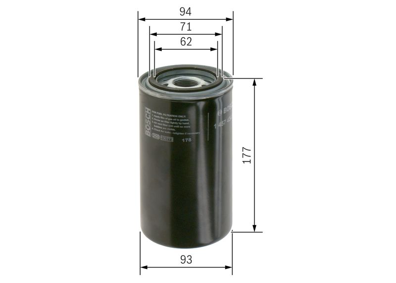 Bosch 1457434180 Fuel Filter - 5