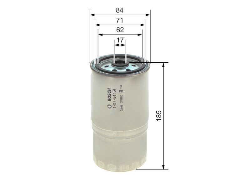 Bosch 1457434184 Fuel Filter - 5