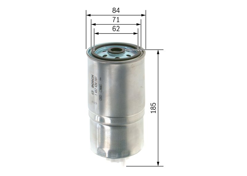 Bosch 1457434187 Fuel Filter - 5
