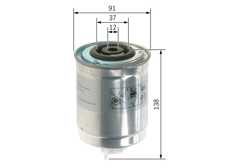 Bosch 1457434400 Fuel Filter - 5