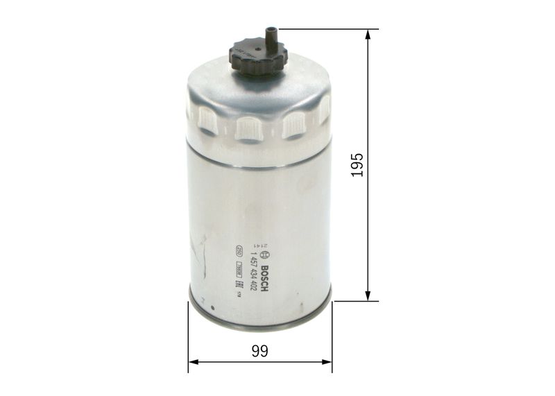 Bosch 1457434402 Fuel Filter - 5