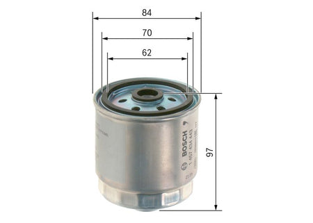 Bosch 1457434443 Fuel Filter - 5