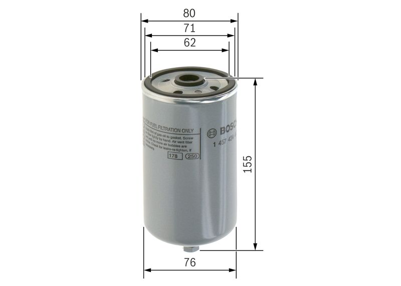 Bosch 1457434447 Fuel Filter - 5