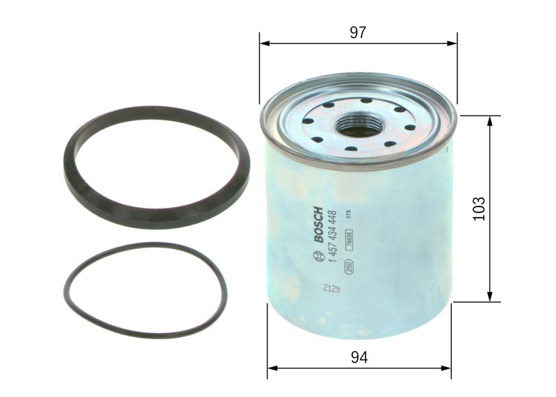 Bosch 1457434448 Fuel Filter - 5