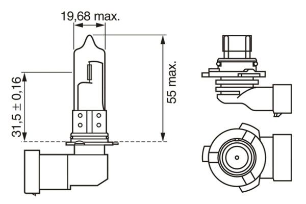 Bosch 1987301131 Bulb, high beam headlight - 6