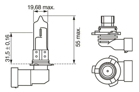 Bosch 1987301131 Bulb, high beam headlight - 6