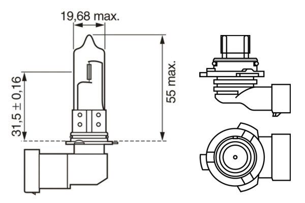 Bosch 1987301132 Bulb, high beam headlight - 6