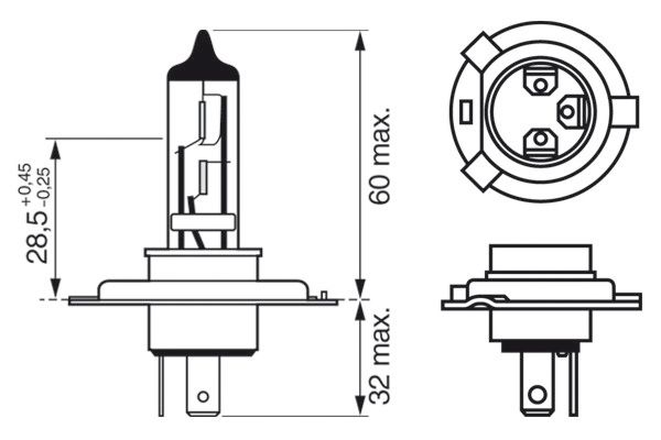 Bosch 1987301136 Bulb, high beam headlight - 6