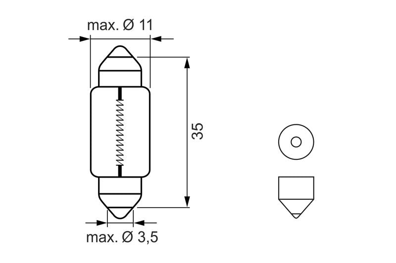 Bosch 1987301501 Bulb, licence plate light - 6