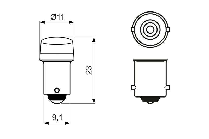Bosch 1987301513 Bulb, direction indicator - 6