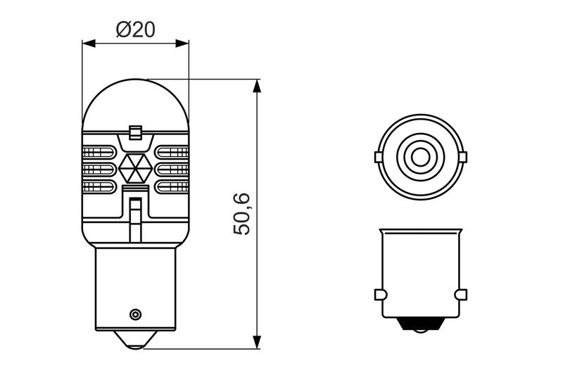 Bosch 1987301517 Bulb, direction indicator - 1