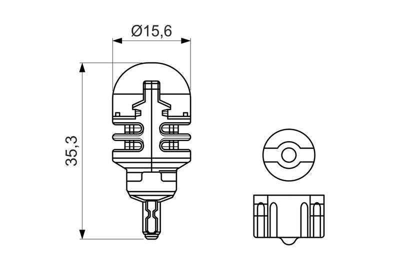 Bosch 1987301523 Bulb, direction indicator - 2