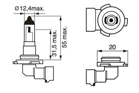 Bosch 1987302083 Bulb, front fog light - 6