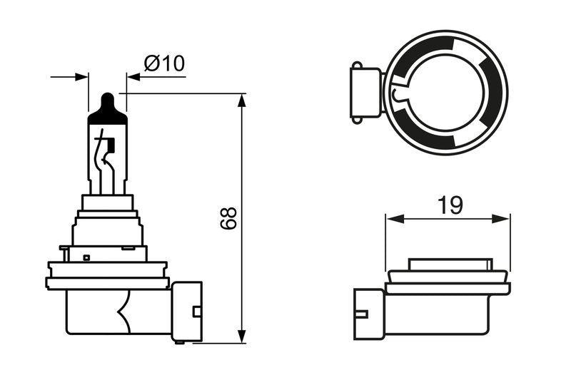 Bosch 1987302089 Bulb, front fog light - 5