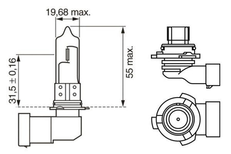 Bosch 1987302153 Bulb, high beam headlight - 6