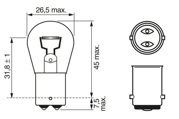 Bosch 1987302261 Bulb, direction indicator - 6