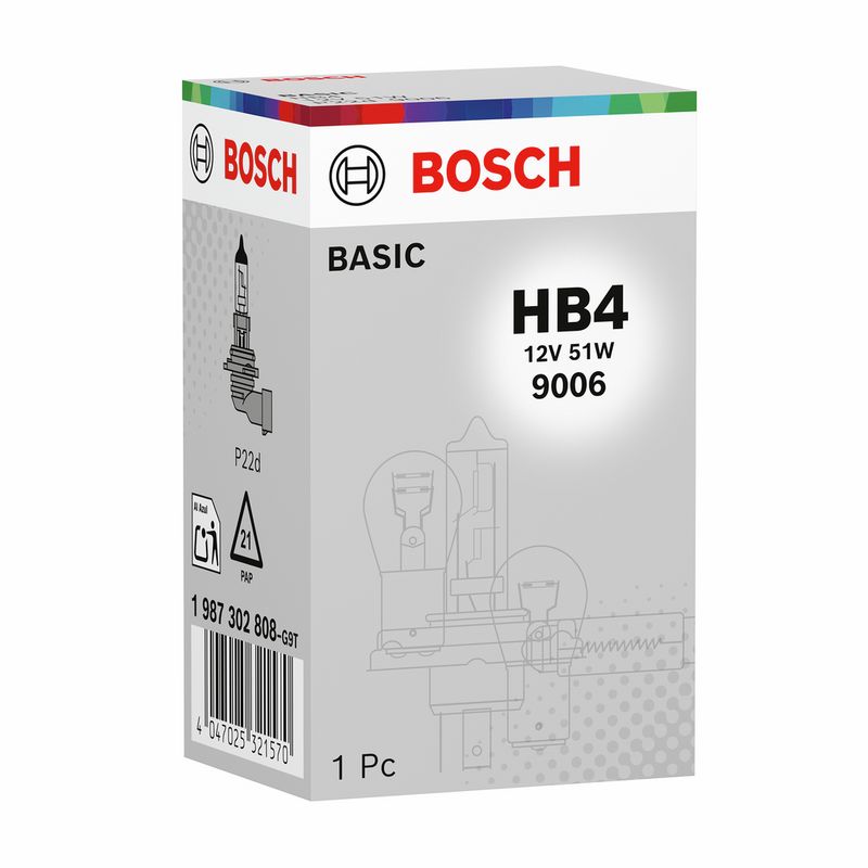 Bosch 1987302808 Bulb, high beam headlight - 1