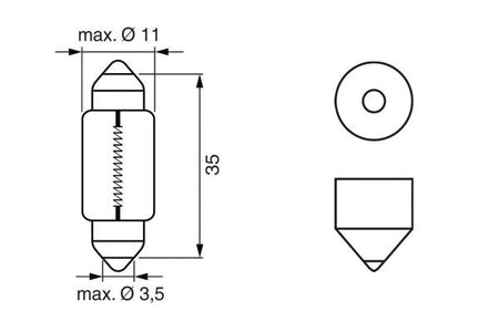 Bosch 1987302810 Bulb, licence plate light - 6