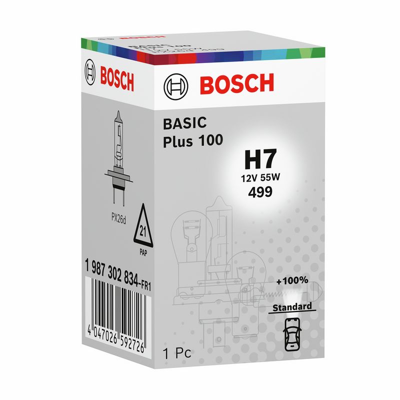 Bosch 1987302834 Bulb, high beam headlight - 1