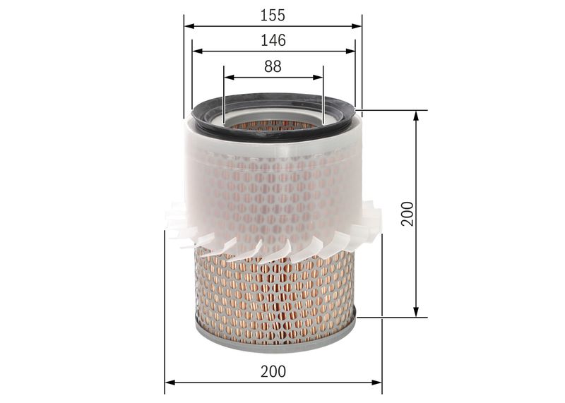 Bosch 1987429186 Air Filter - 1