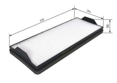 Bosch 1987431168 Filter, cabin air - 1