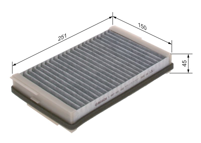 Bosch 1987431452 Filter, cabin air - 1