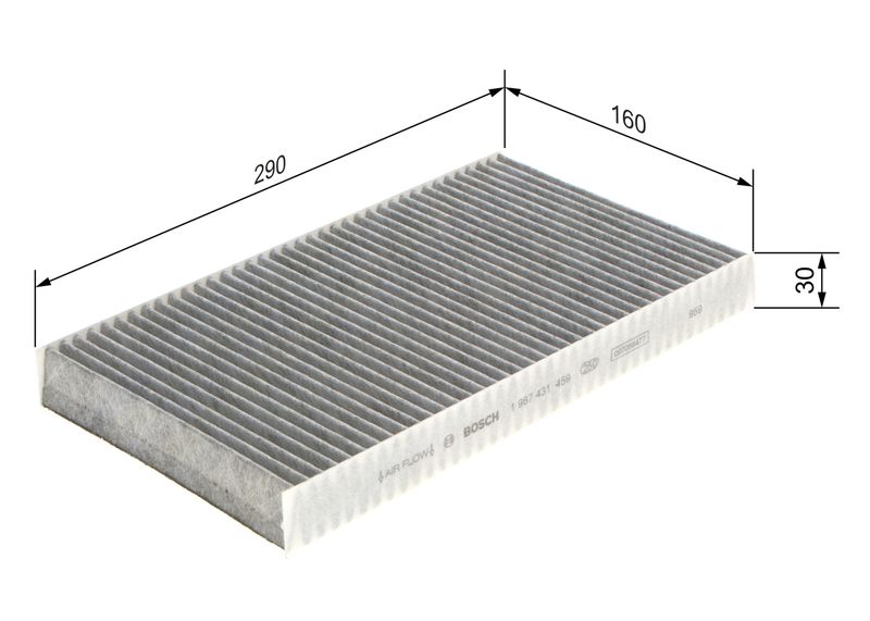 Bosch 1987431459 Filter, cabin air - 1