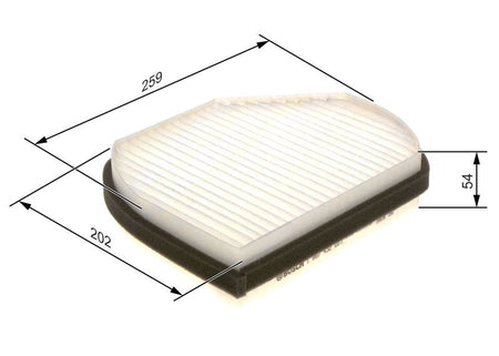 Bosch 1987432001 Filter, cabin air - 1
