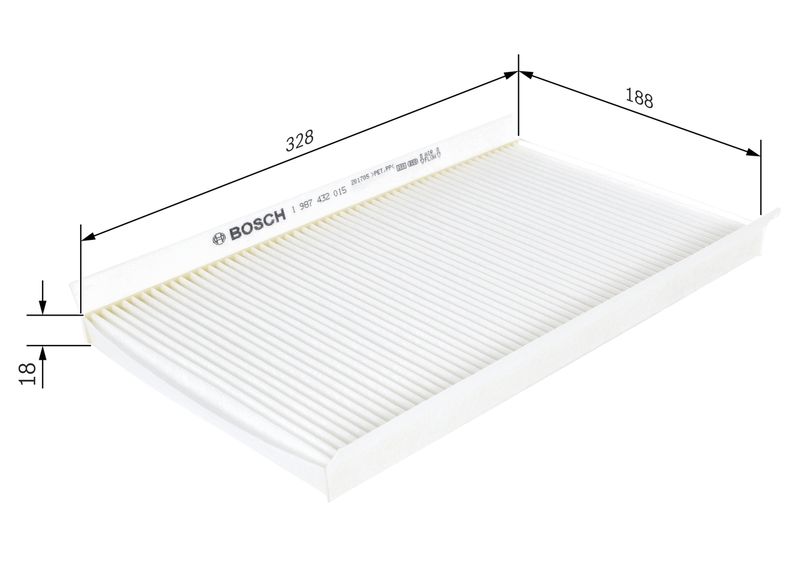 Bosch 1987432015 Filter, cabin air - 1