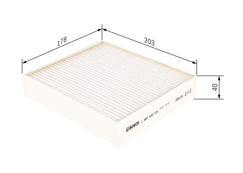 Bosch 1987432034 Filter, cabin air - 5