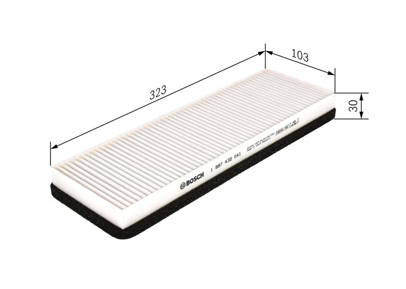 Bosch 1987432041 Filter, cabin air - 1