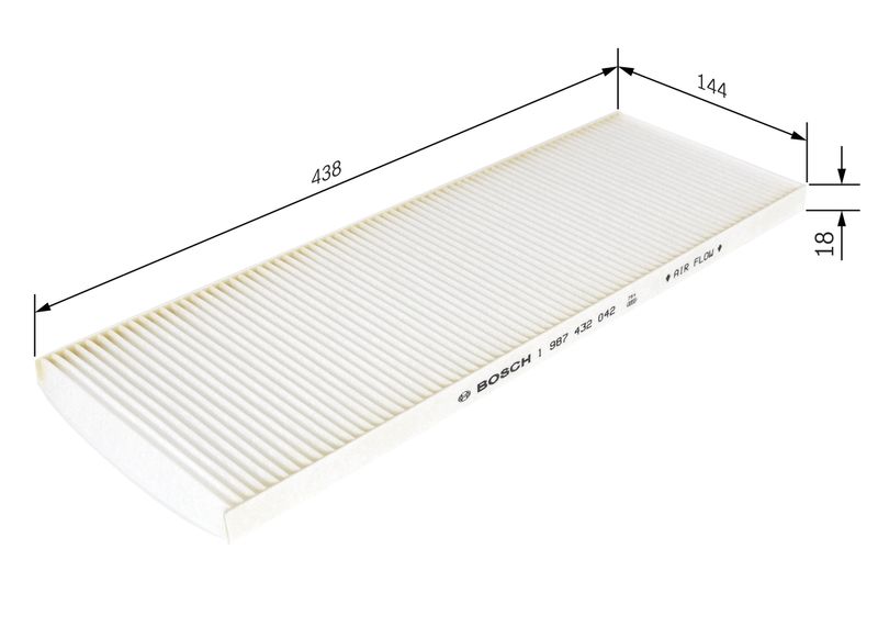 Bosch 1987432042 Filter, cabin air - 1