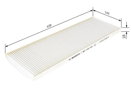 Bosch 1987432042 Filter, cabin air - 1