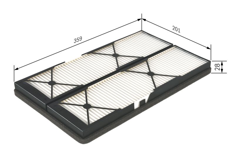 Bosch 1987432044 Filter, cabin air - 1
