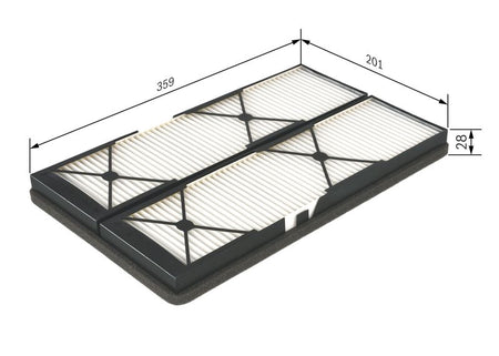 Bosch 1987432044 Filter, cabin air - 1