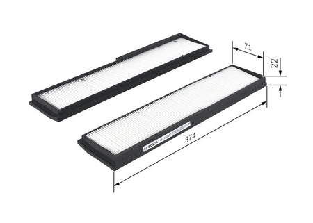 Bosch 1987432051 Filter, cabin air - 1