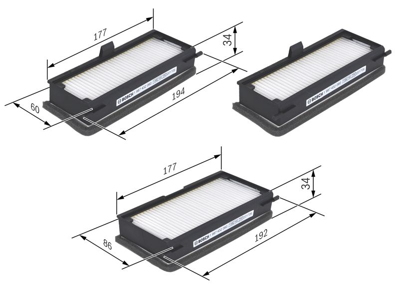 Bosch 1987432060 Filter, cabin air - 1