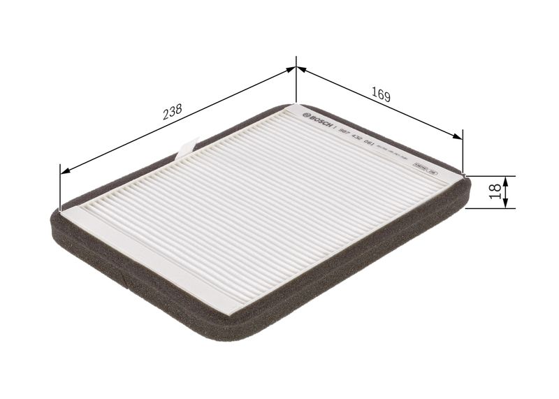 Bosch 1987432061 Filter, cabin air - 1