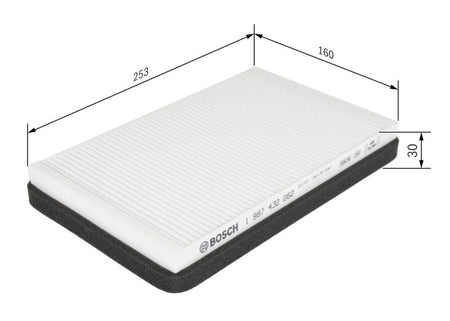Bosch 1987432062 Filter, cabin air - 1