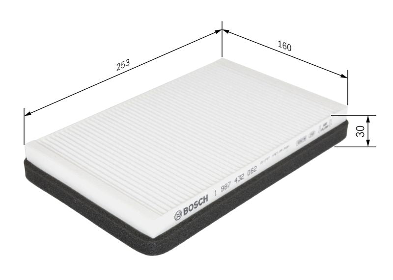 Bosch 1987432062 Filter, cabin air - 1