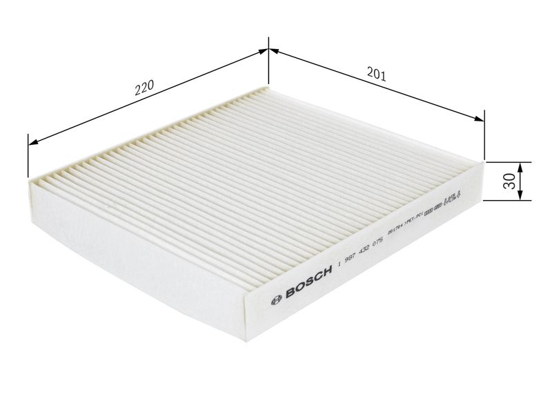 Bosch 1987432075 Filter, cabin air - 1