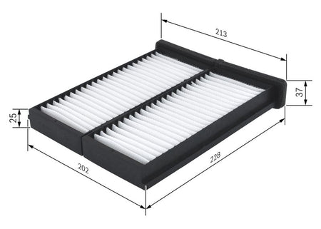 Bosch 1987432086 Filter, cabin air - 1