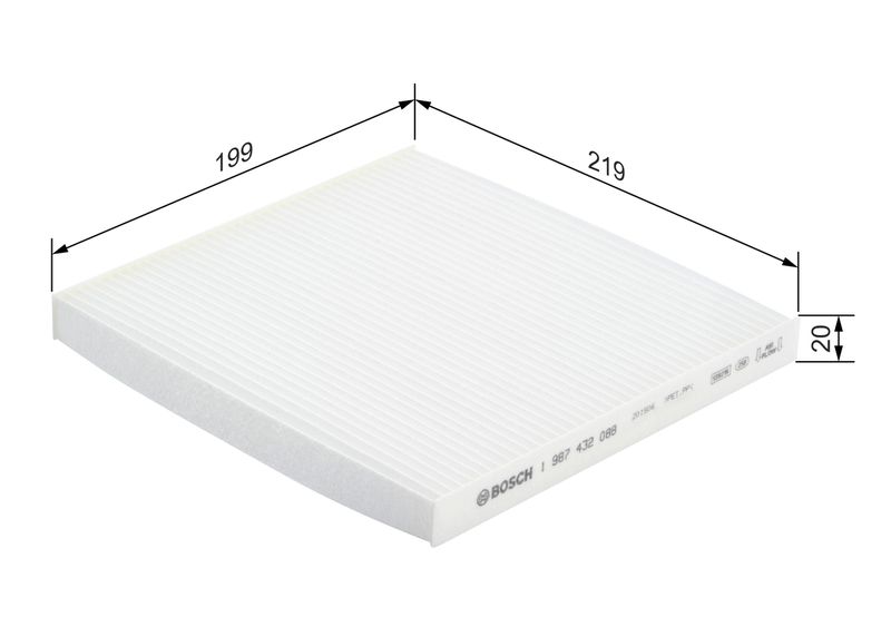 Bosch 1987432088 Filter, cabin air - 5