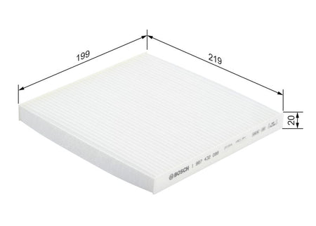 Bosch 1987432088 Filter, cabin air - 5