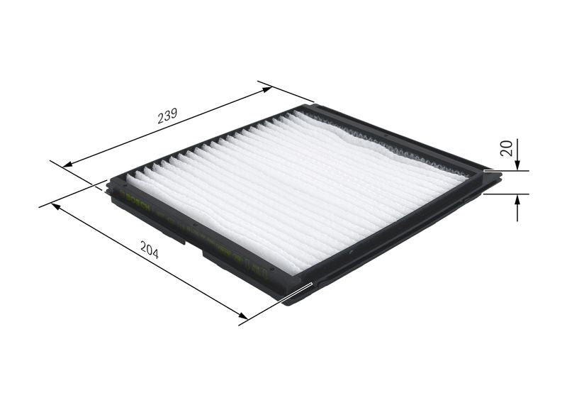 Bosch 1987432119 Filter, cabin air - 1