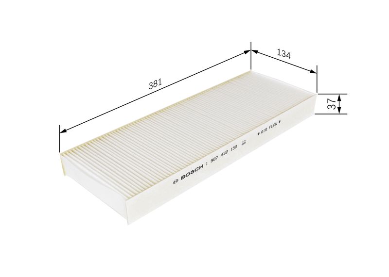 Bosch 1987432150 Filter, cabin air - 1
