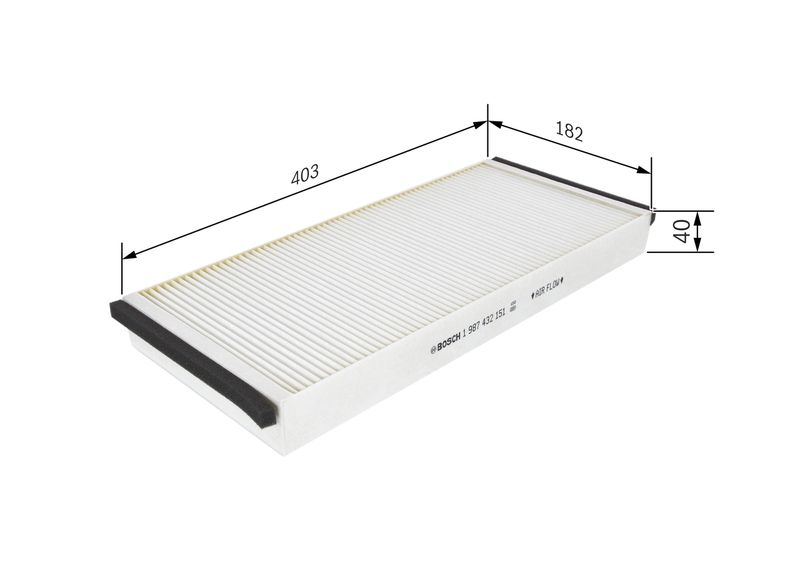 Bosch 1987432151 Filter, cabin air - 1